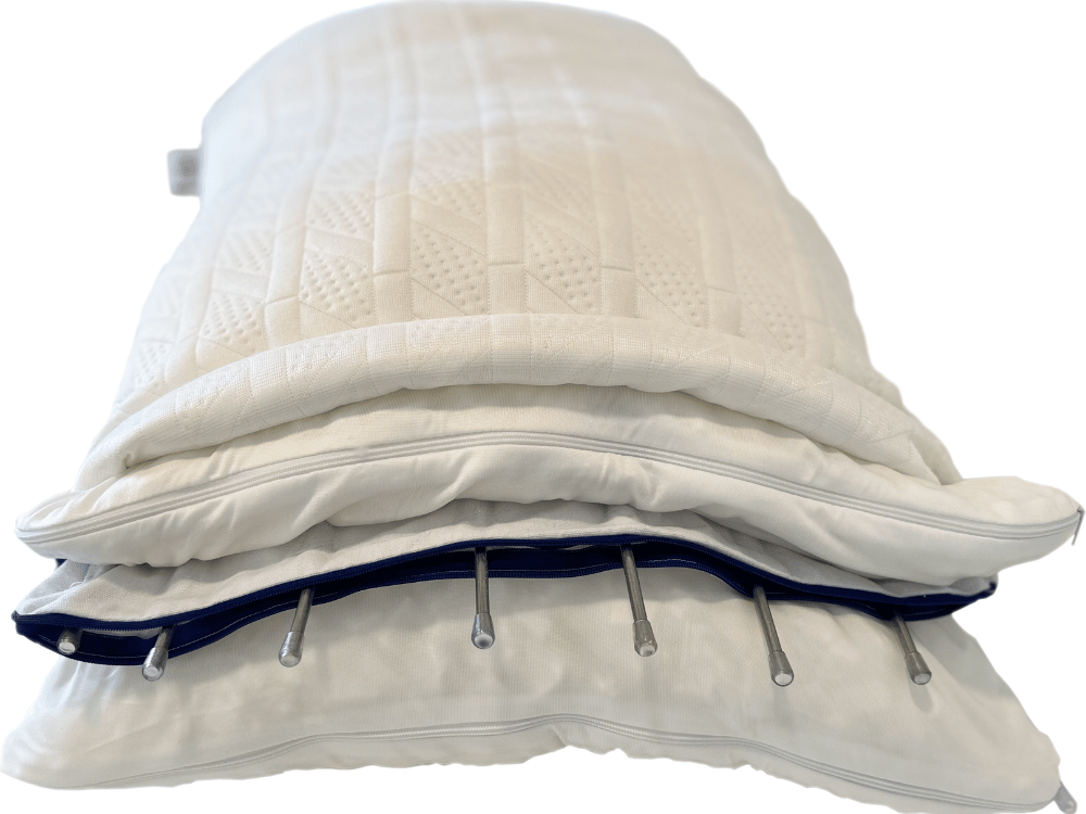 Cutaway view of ZZzones pillow layers